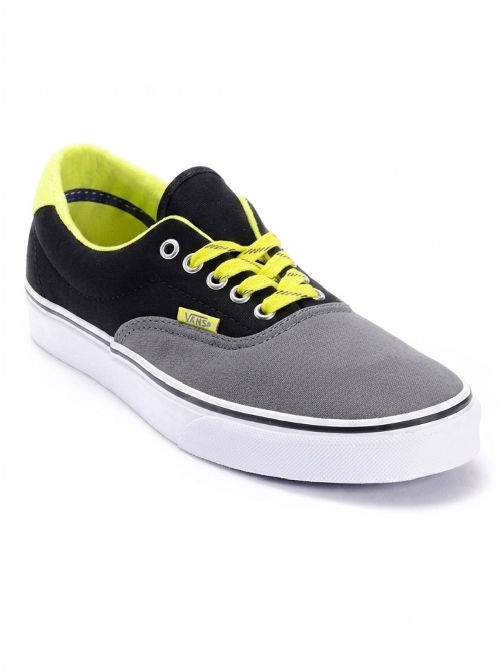 Vans Unisex Era 59 Low Top Canvas Trainers Skate Shoe Sneakers Pewter Lime Punch